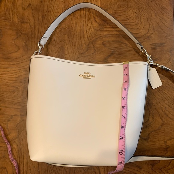 NWOT Coach Creamy White Leather 2Way - Picture 10 of 16